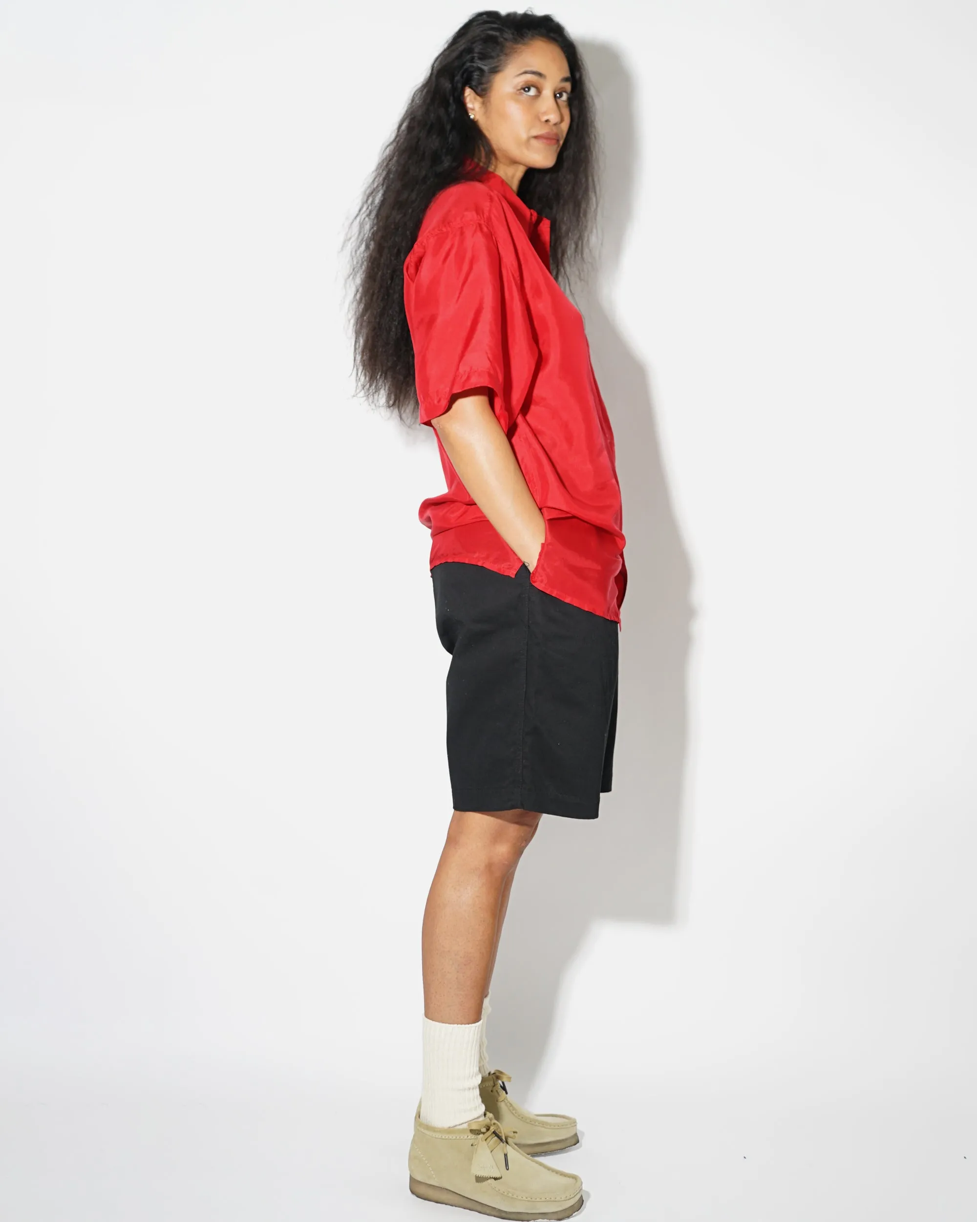Silk Shirts Short Sleeve Vivid