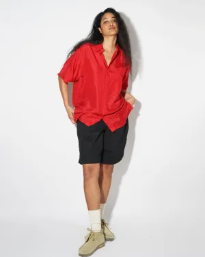 Silk Shirts Short Sleeve Vivid