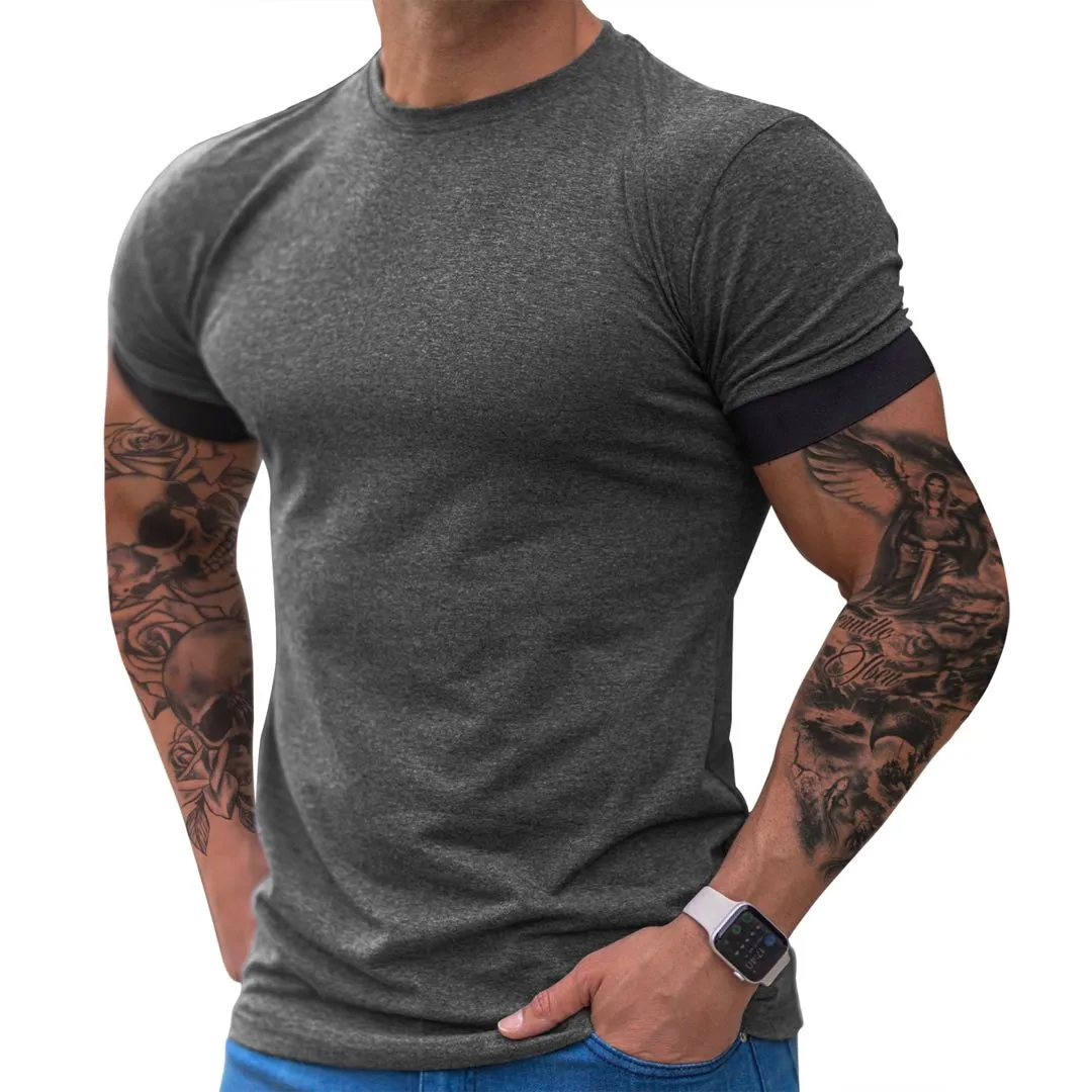 SPORTS FAKE TWO PIECES ACTIVE TEE