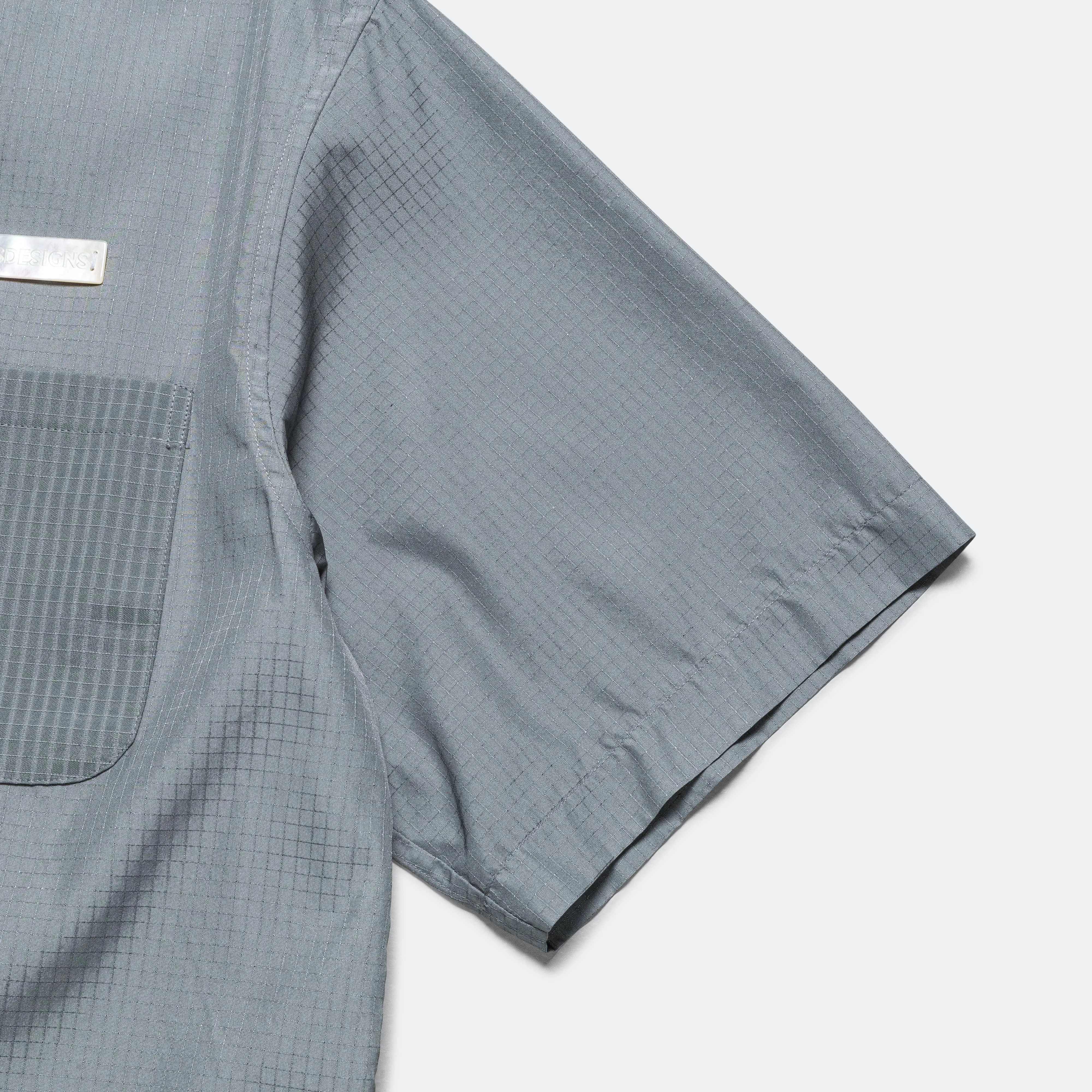S/S Utility Shirt - Gray Silk/PA Ripstop