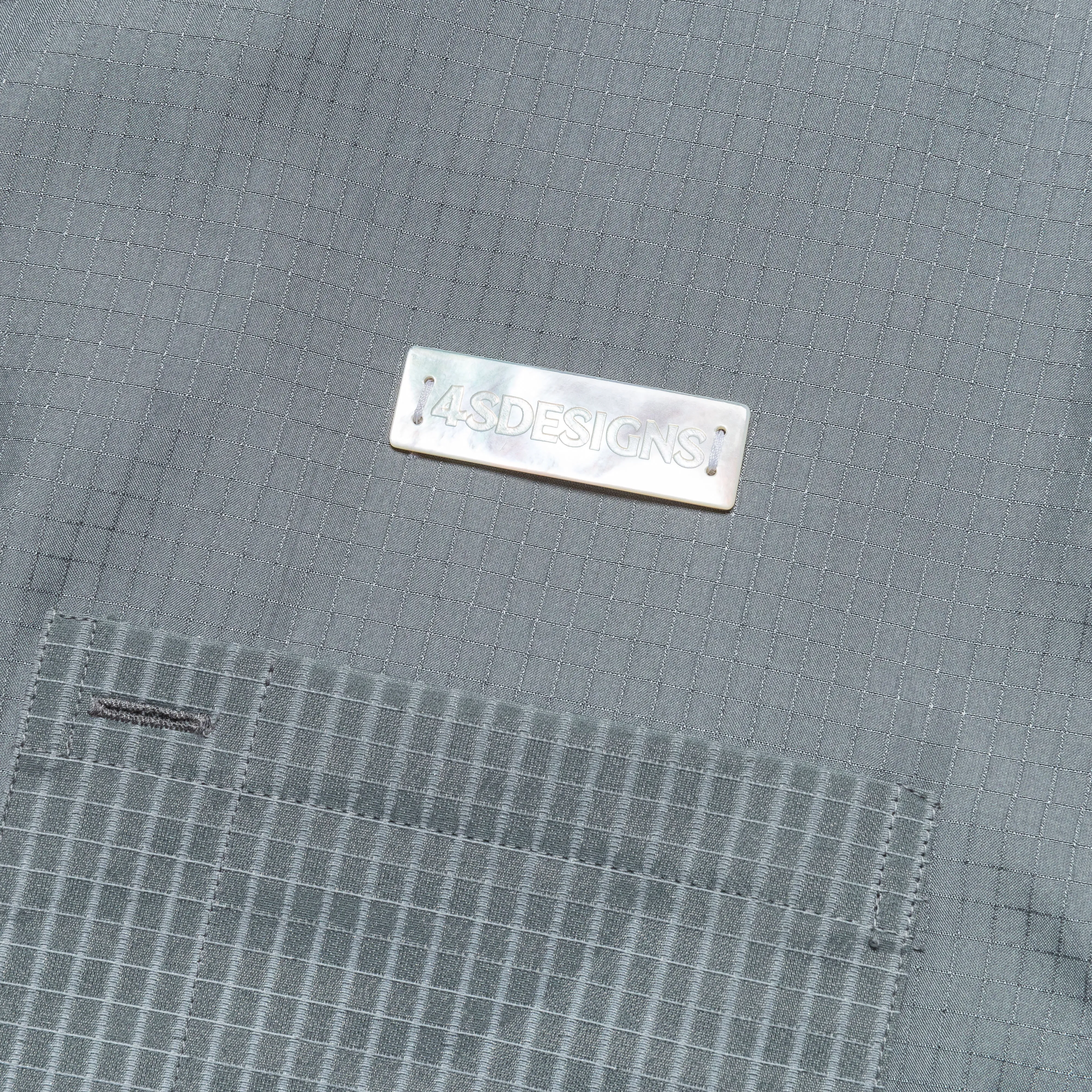 S/S Utility Shirt - Gray Silk/PA Ripstop
