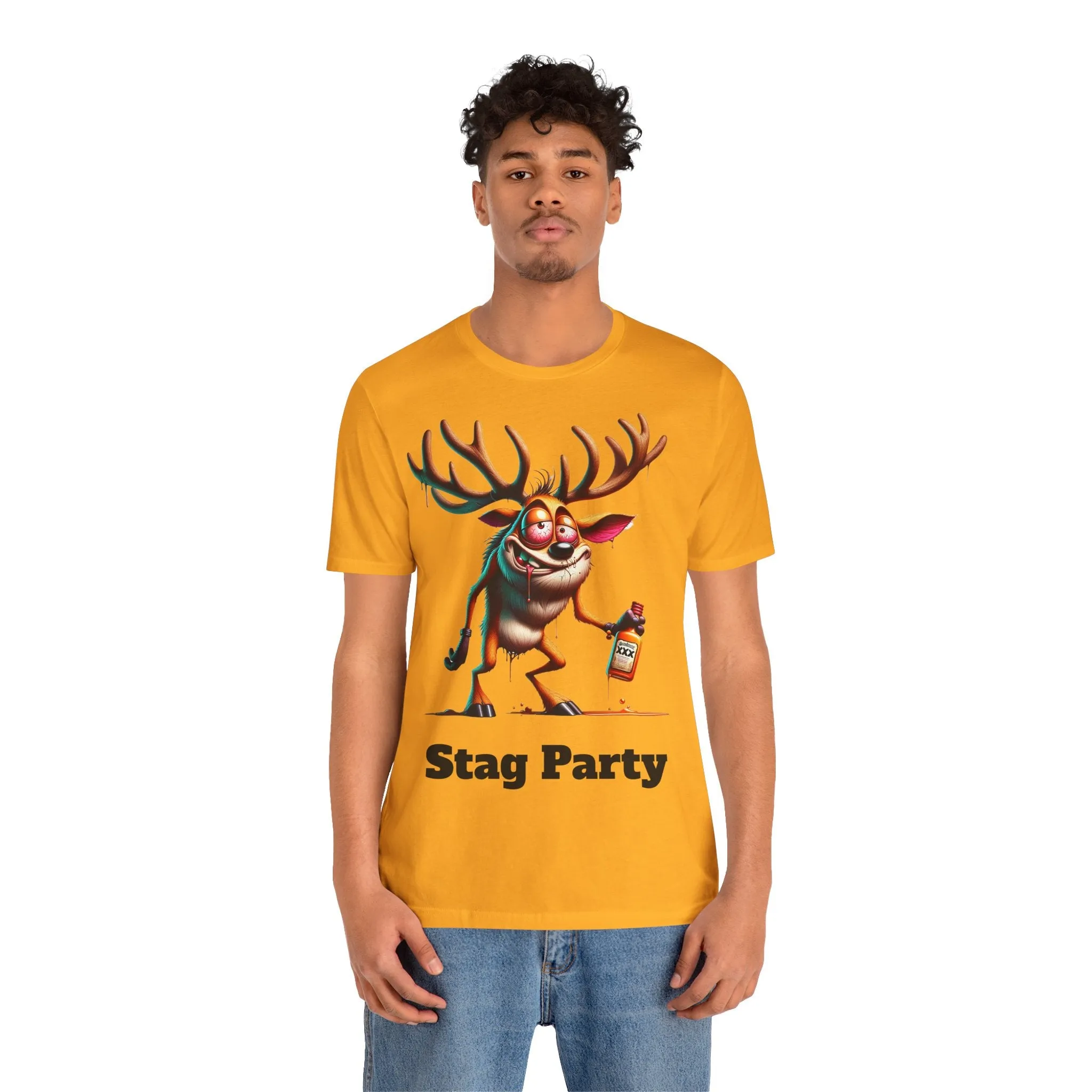 Stag Party V2 T-shirt with text