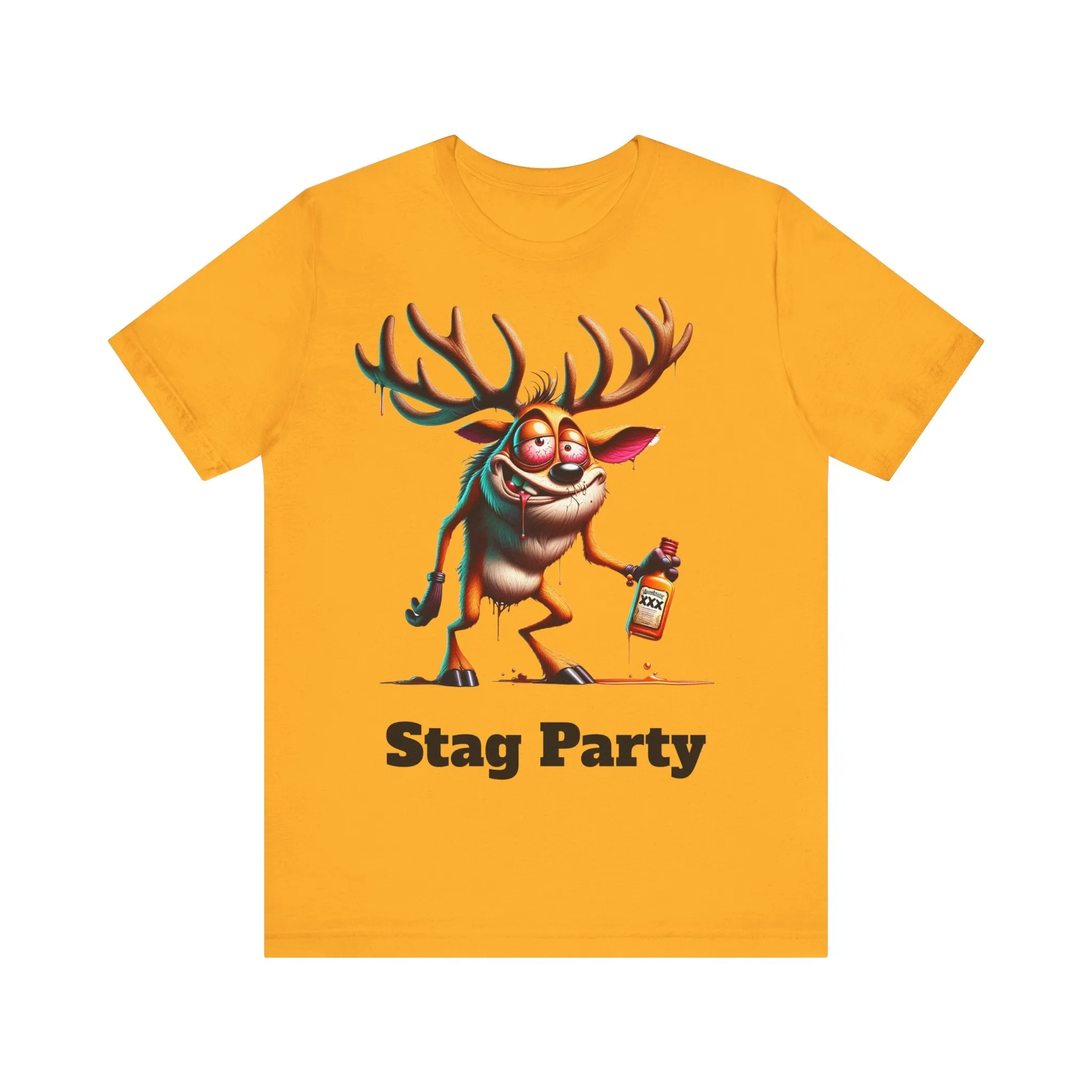 Stag Party V2 T-shirt with text
