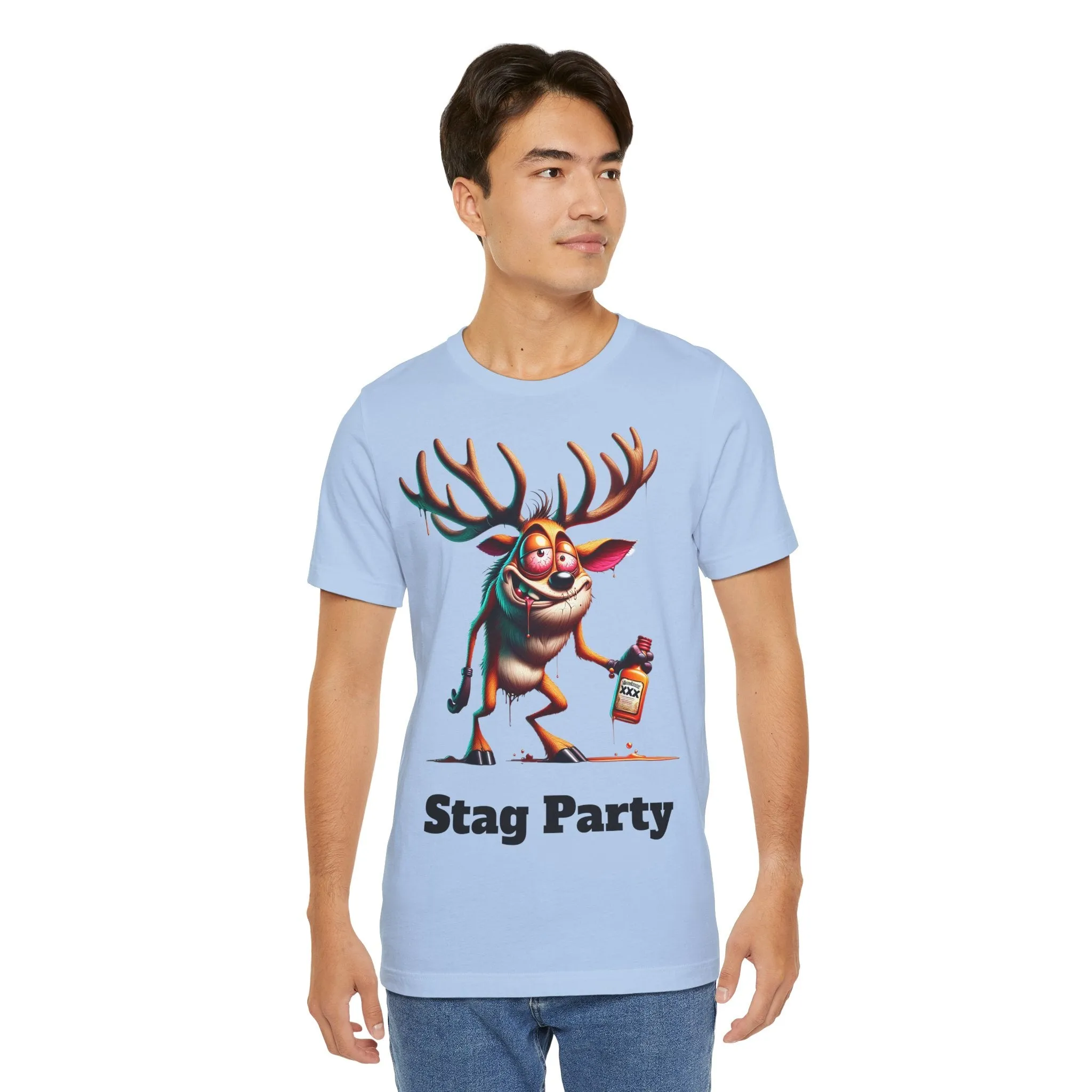 Stag Party V2 T-shirt with text