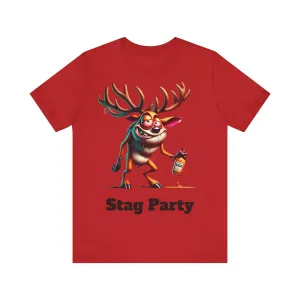 Stag Party V2 T-shirt with text