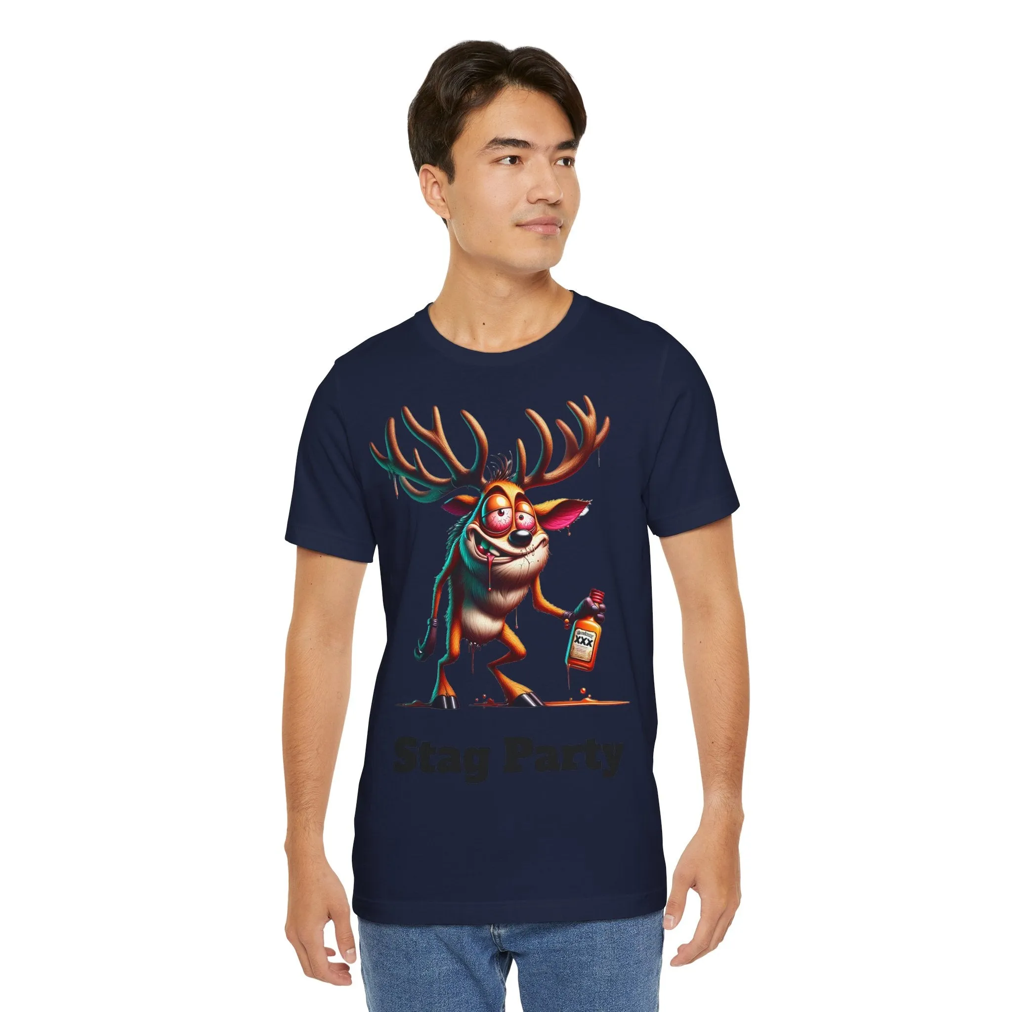 Stag Party V2 T-shirt with text