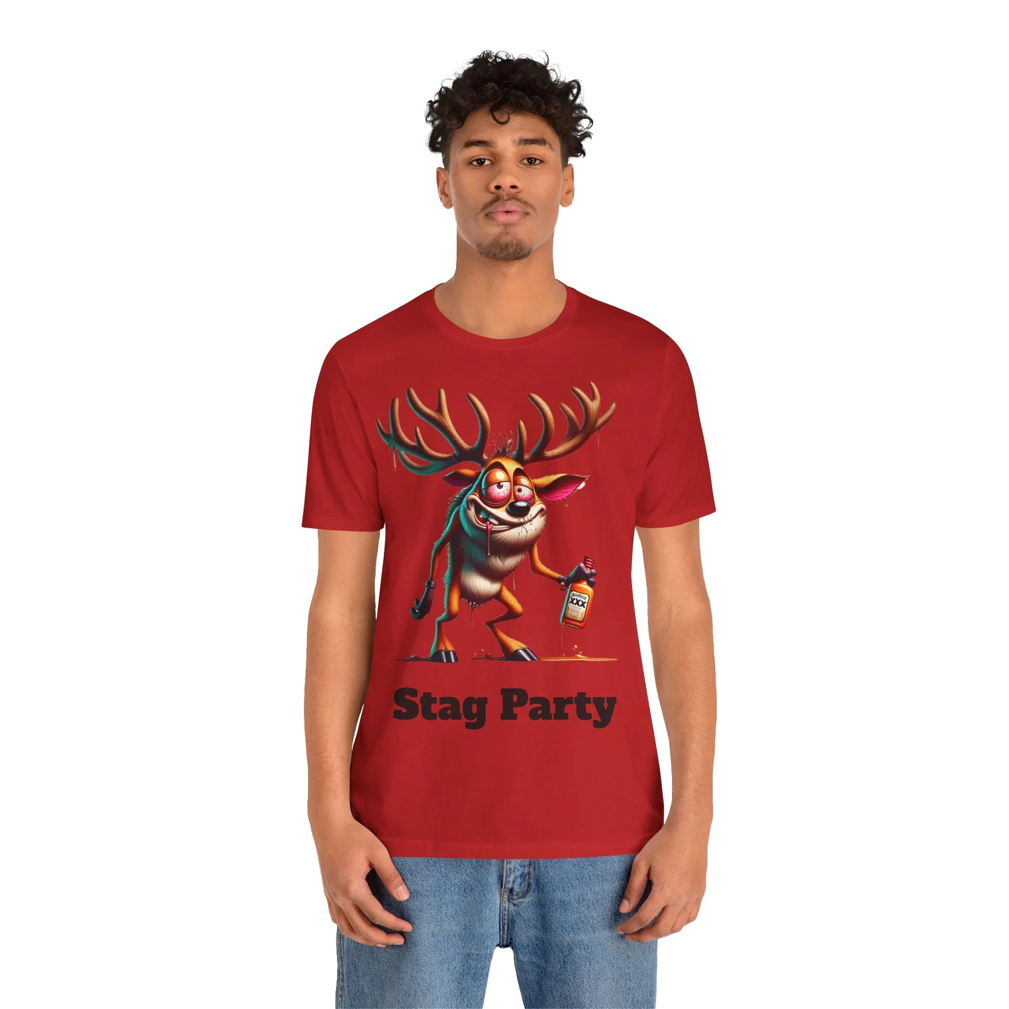 Stag Party V2 T-shirt with text