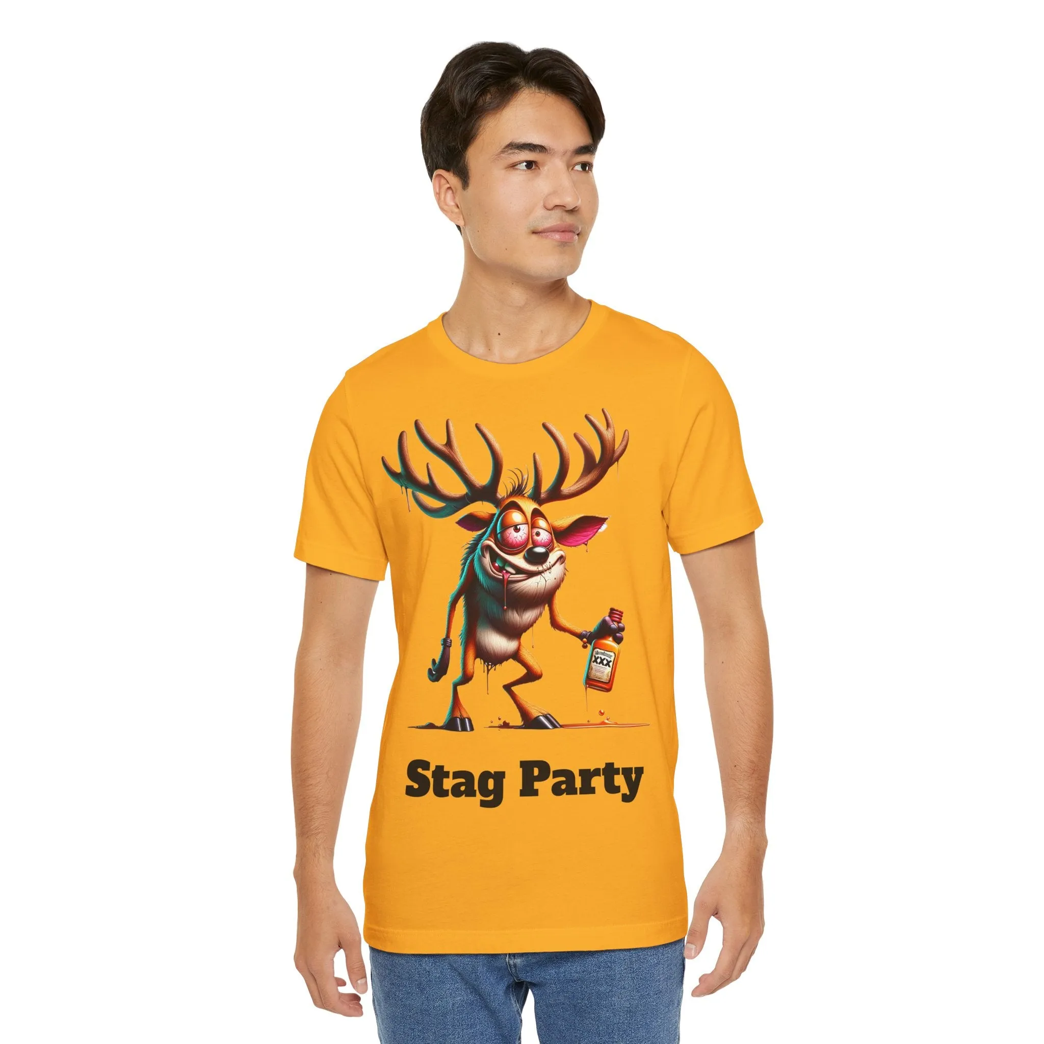 Stag Party V2 T-shirt with text
