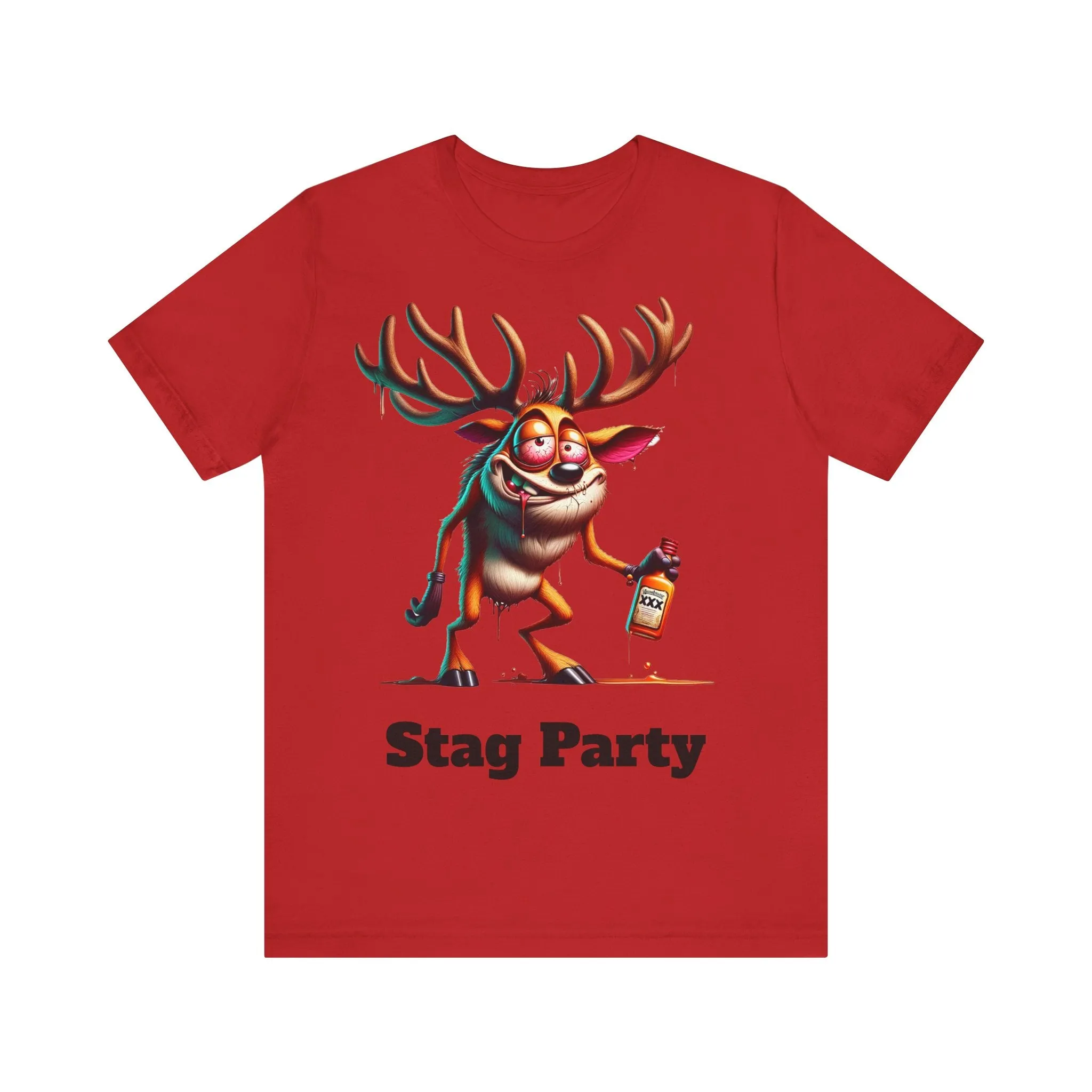 Stag Party V2 T-shirt with text