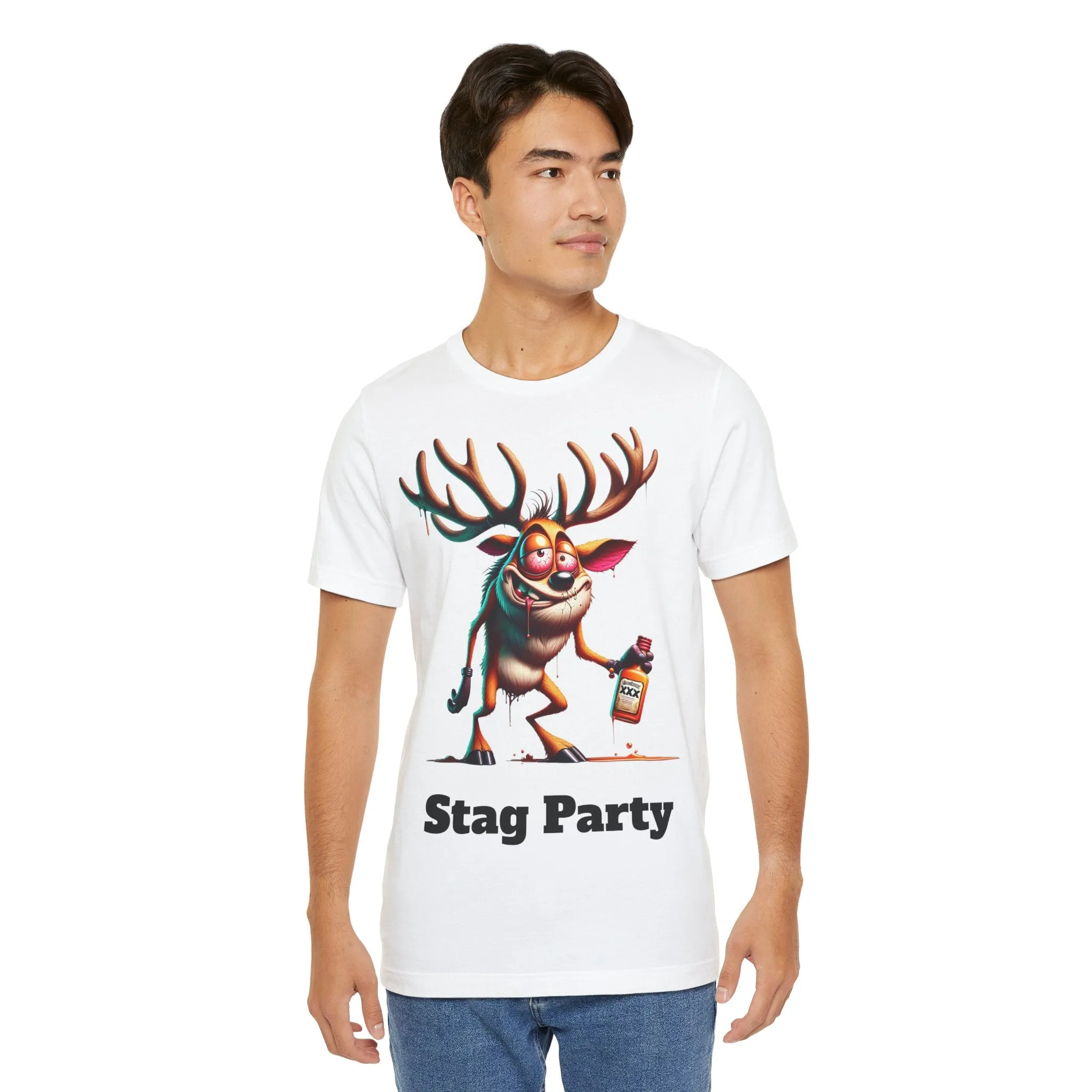 Stag Party V2 T-shirt with text
