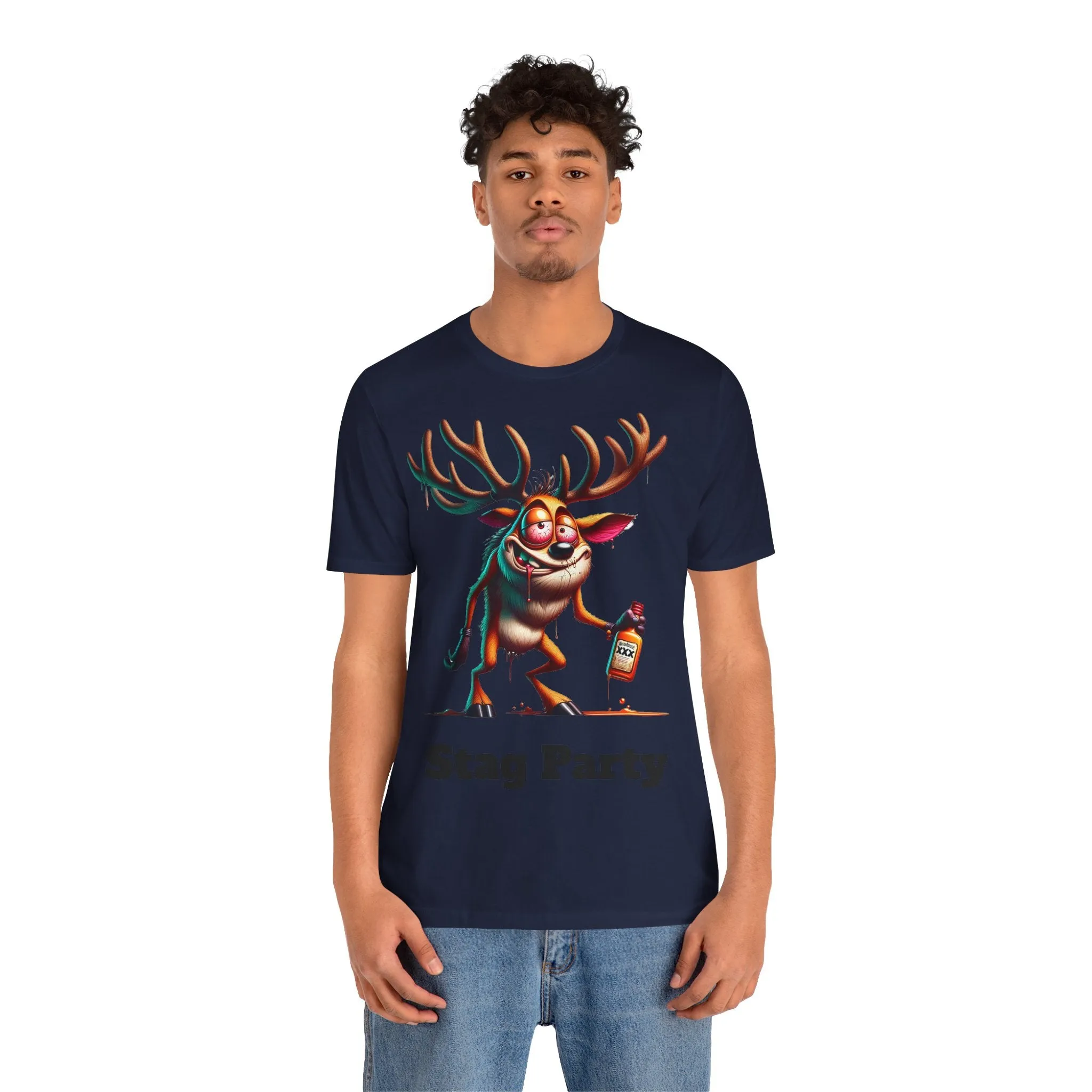 Stag Party V2 T-shirt with text