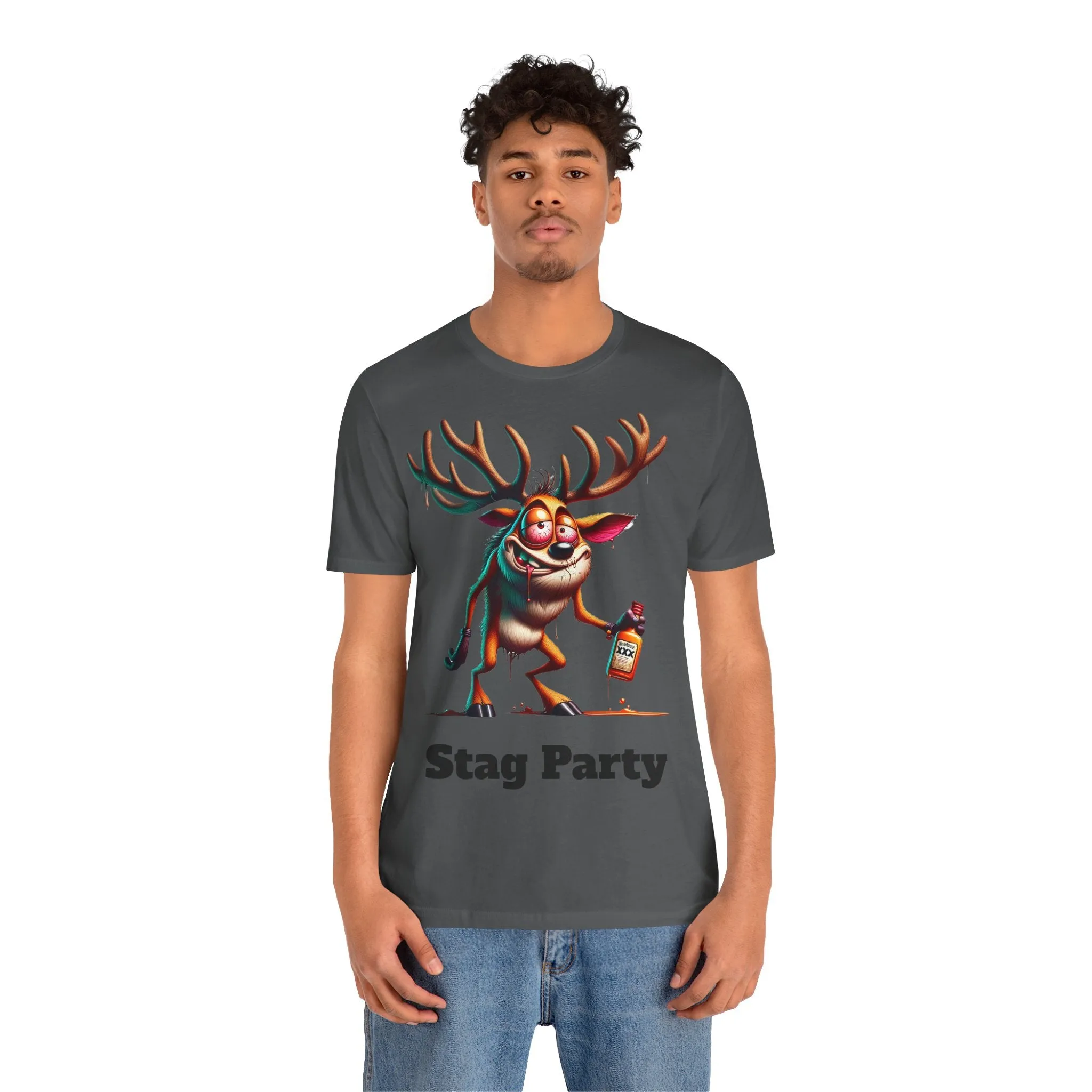 Stag Party V2 T-shirt with text