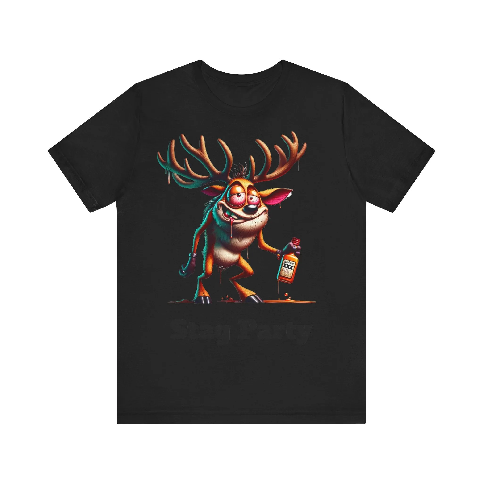 Stag Party V2 T-shirt with text