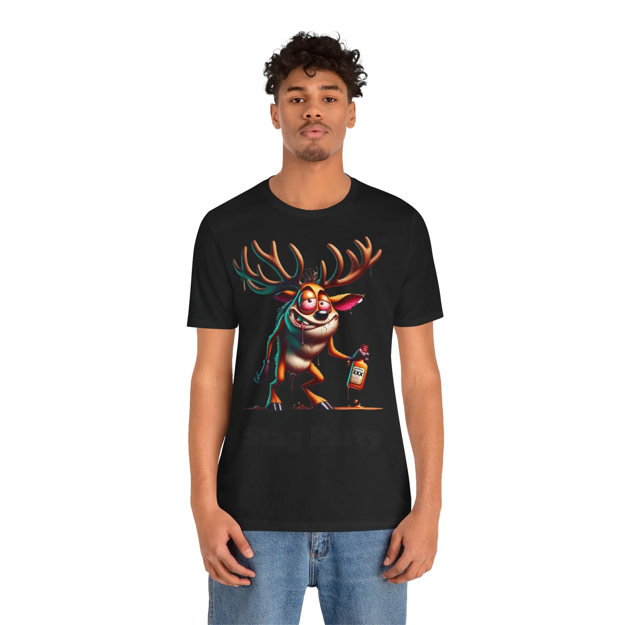 Stag Party V2 T-shirt with text