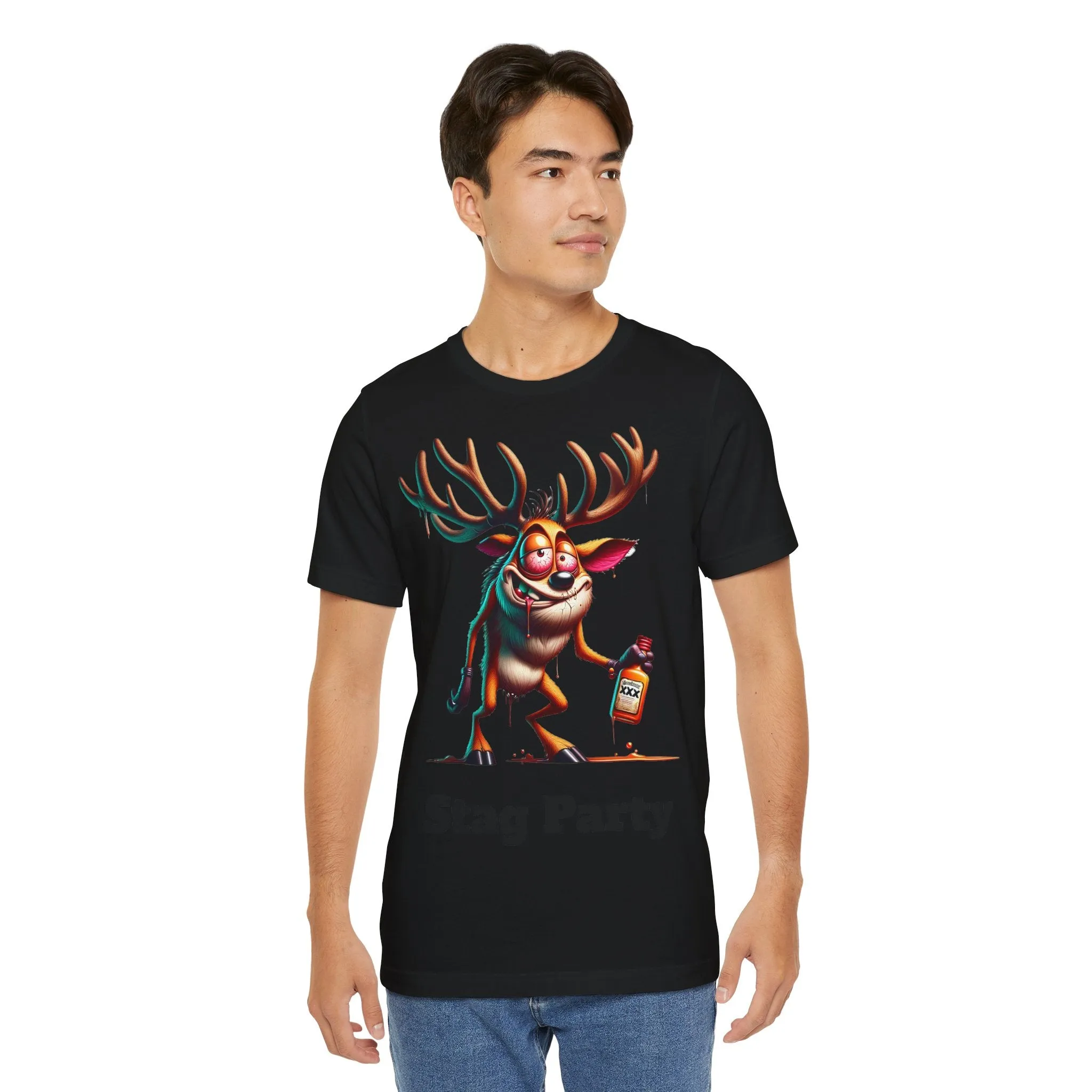 Stag Party V2 T-shirt with text