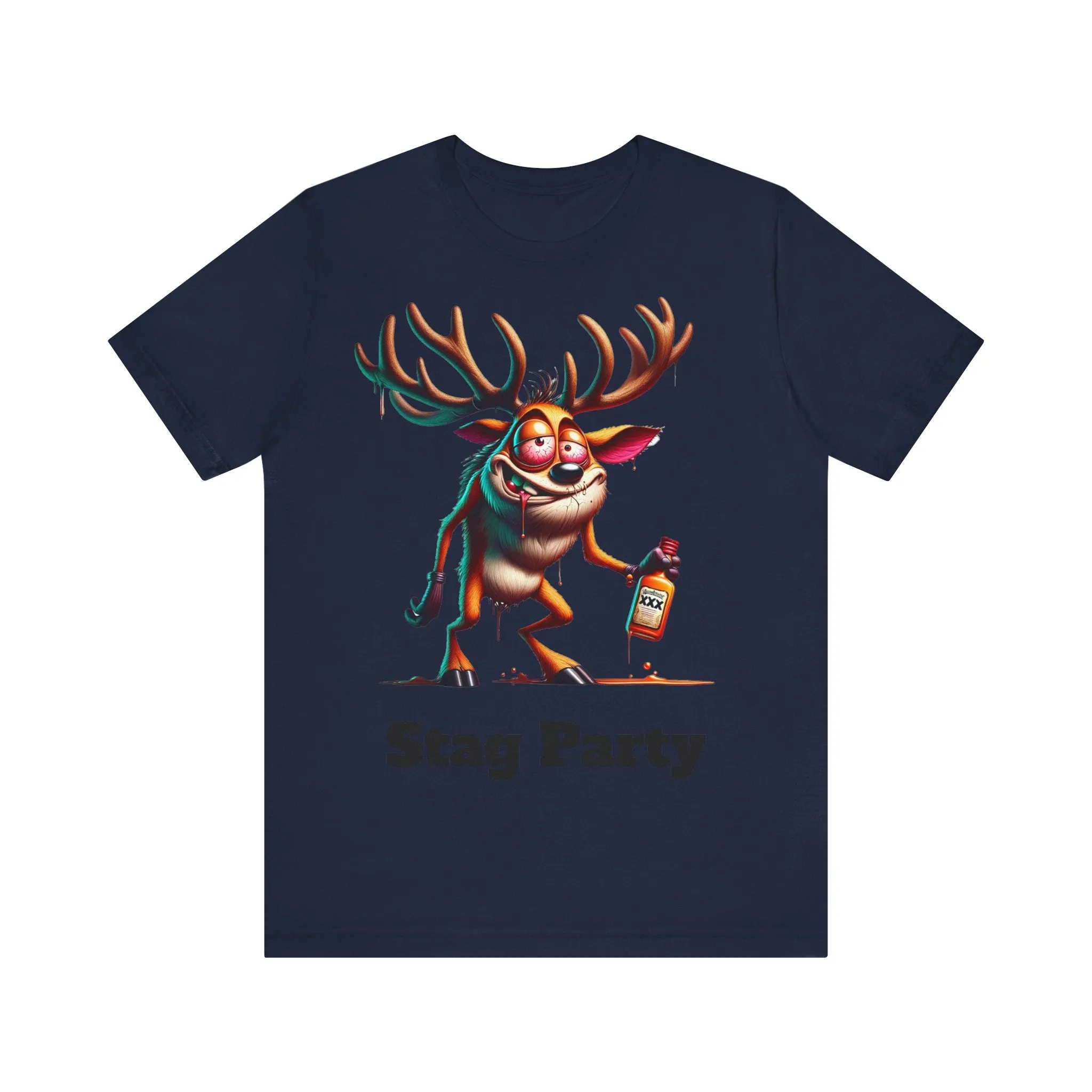 Stag Party V2 T-shirt with text