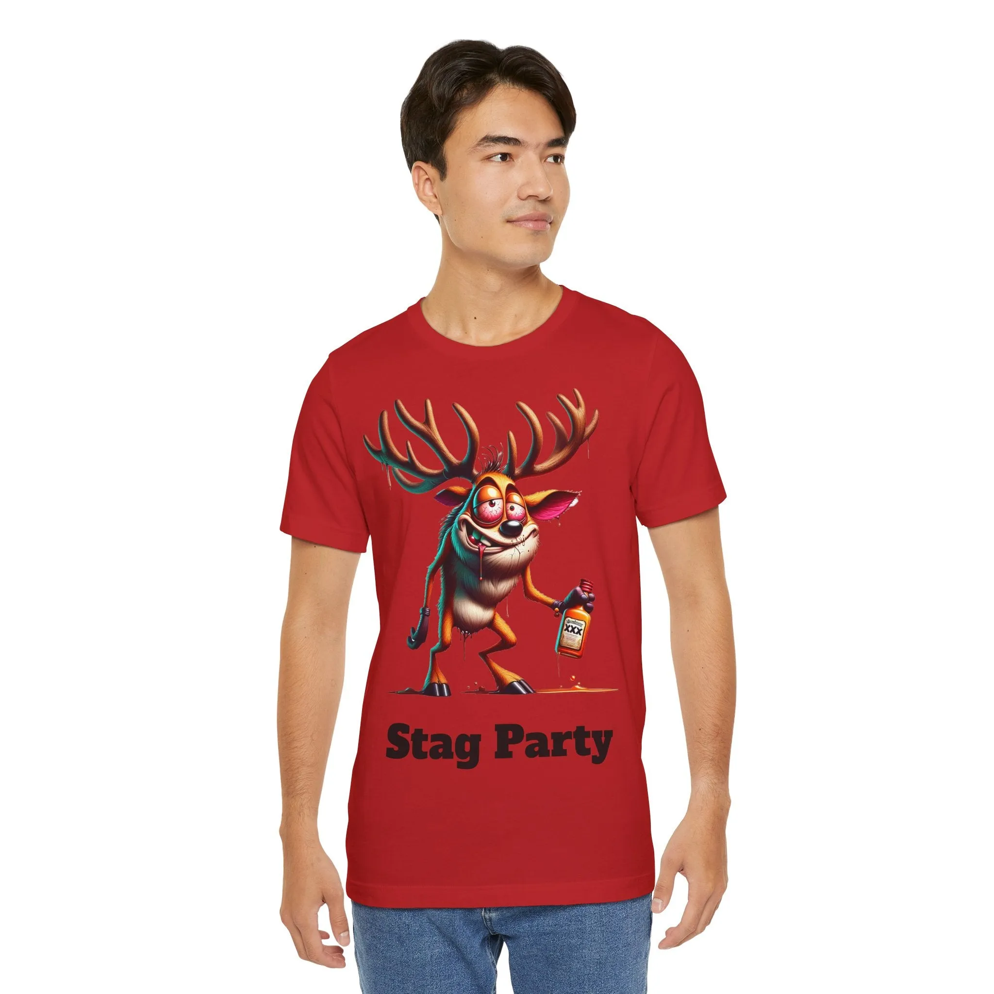 Stag Party V2 T-shirt with text