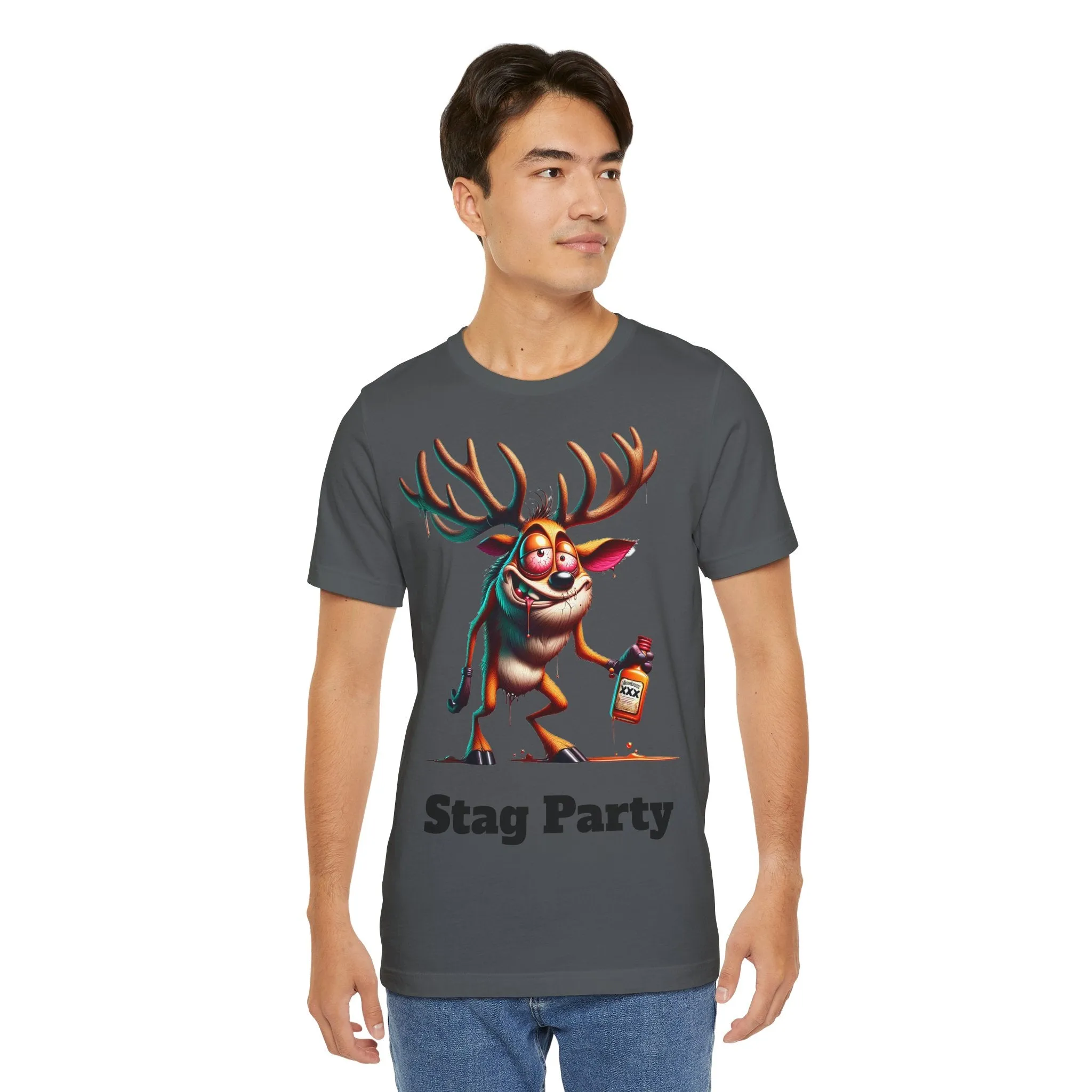 Stag Party V2 T-shirt with text