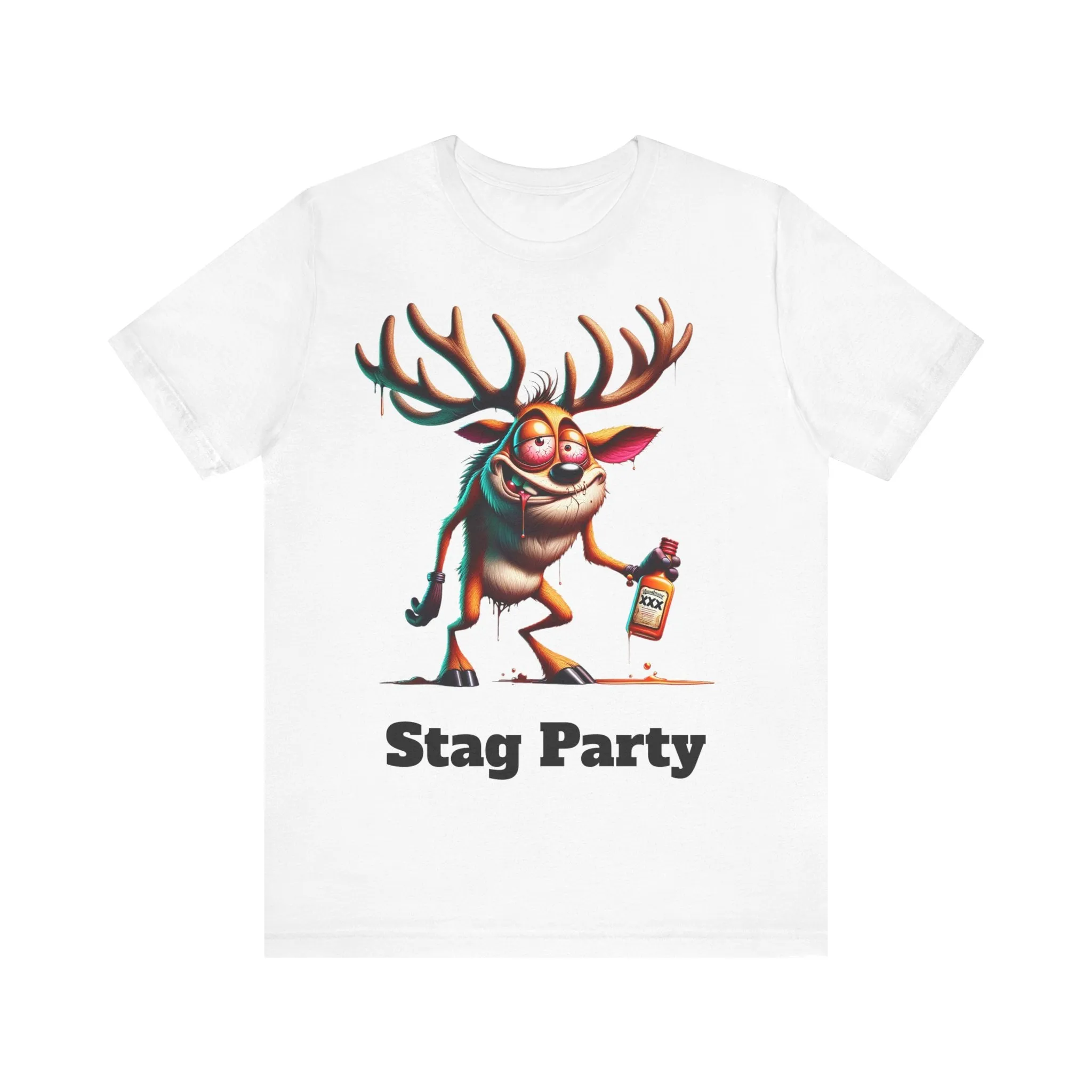 Stag Party V2 T-shirt with text