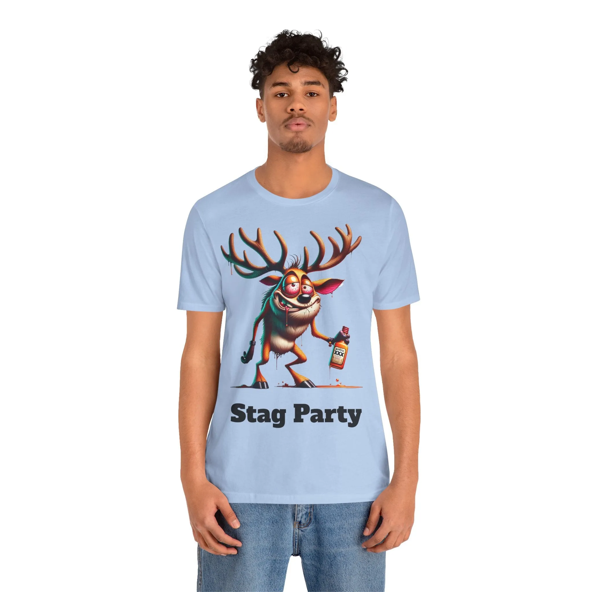 Stag Party V2 T-shirt with text
