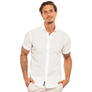 Subtle Bubbles Short Sleeve Shirt - White