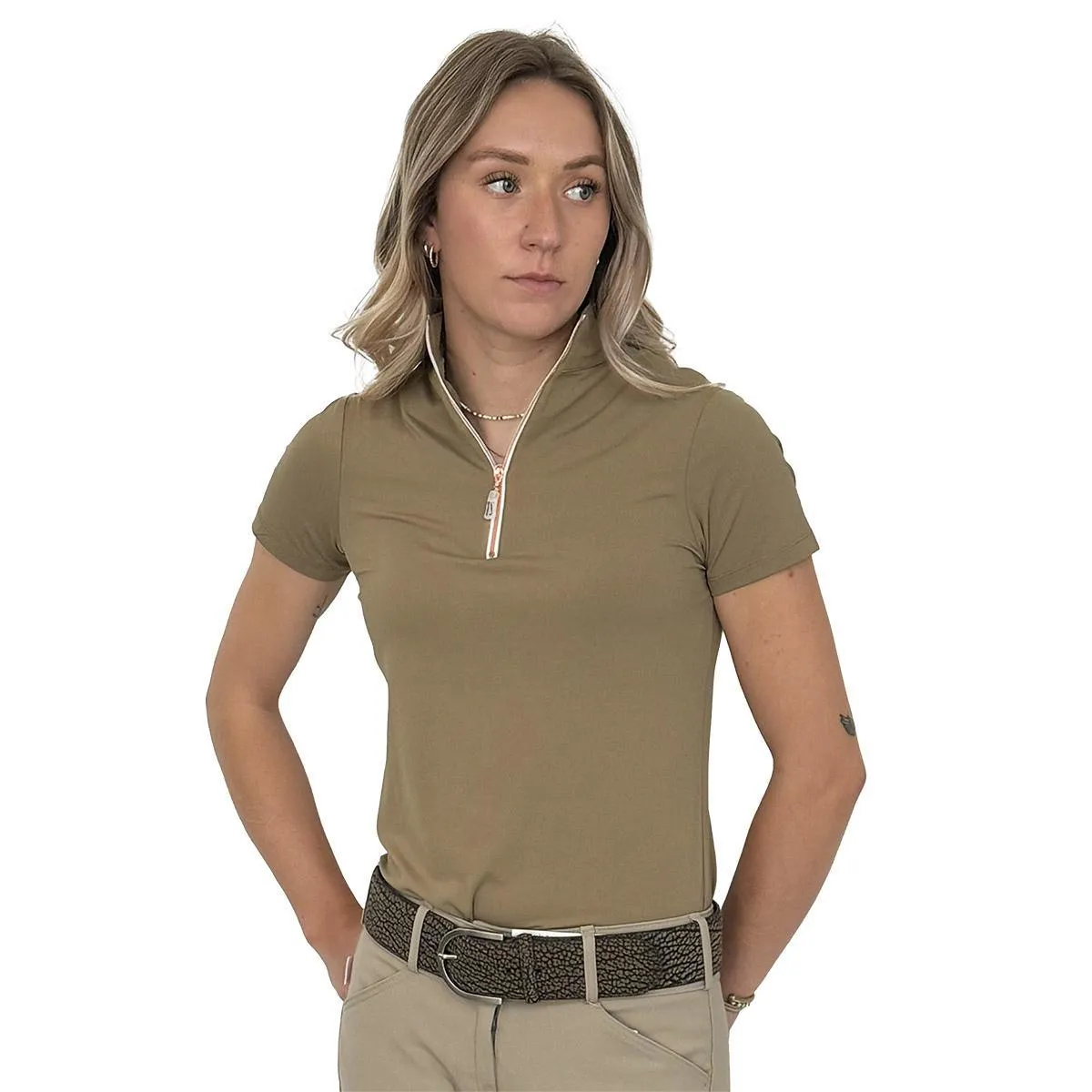Tailored Sportsman Ladies Icefil Short Sleeve Sun Shirts - Misc Zipper Colors