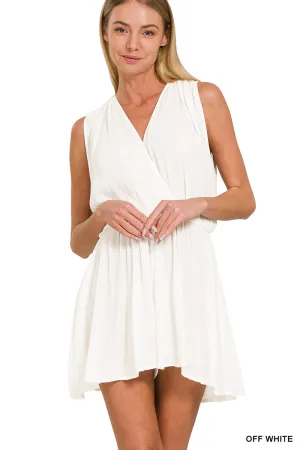 Take Me Dancing Romper In White