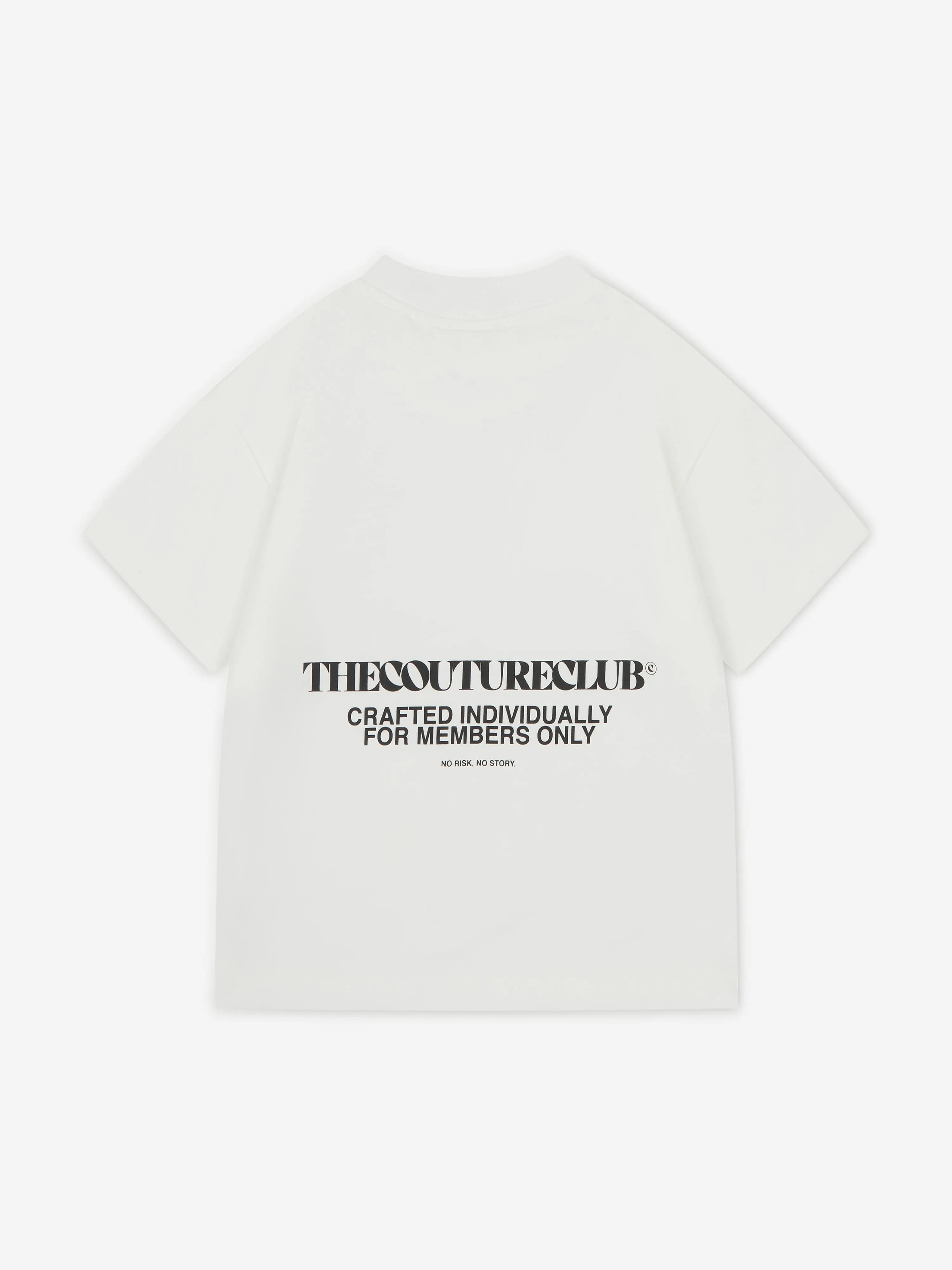 The Couture Club Kids Heavyweight Copyright T-Shirt in Ivory