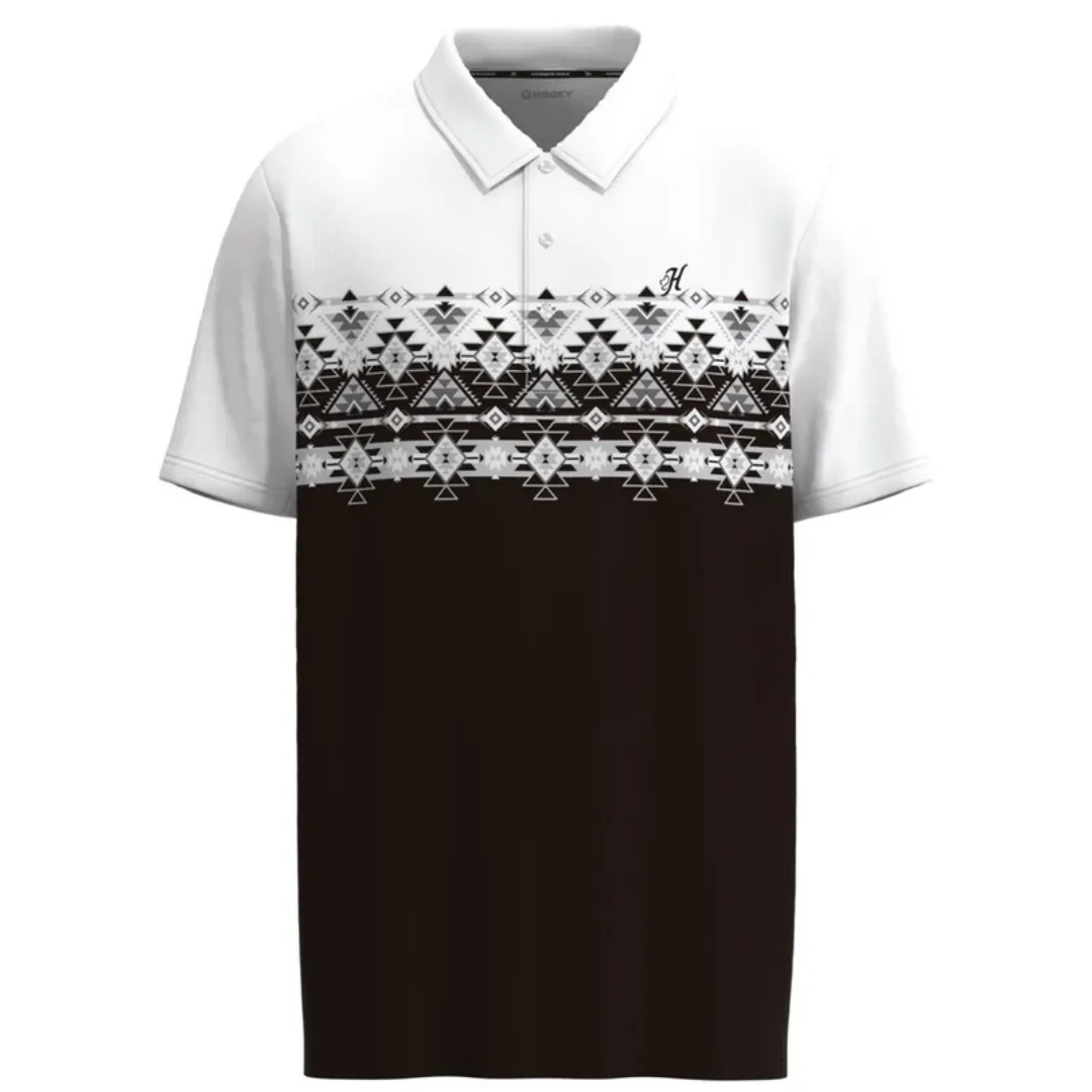 The Weekender Aztec/Black Polo By Hooey HP024BKWH
