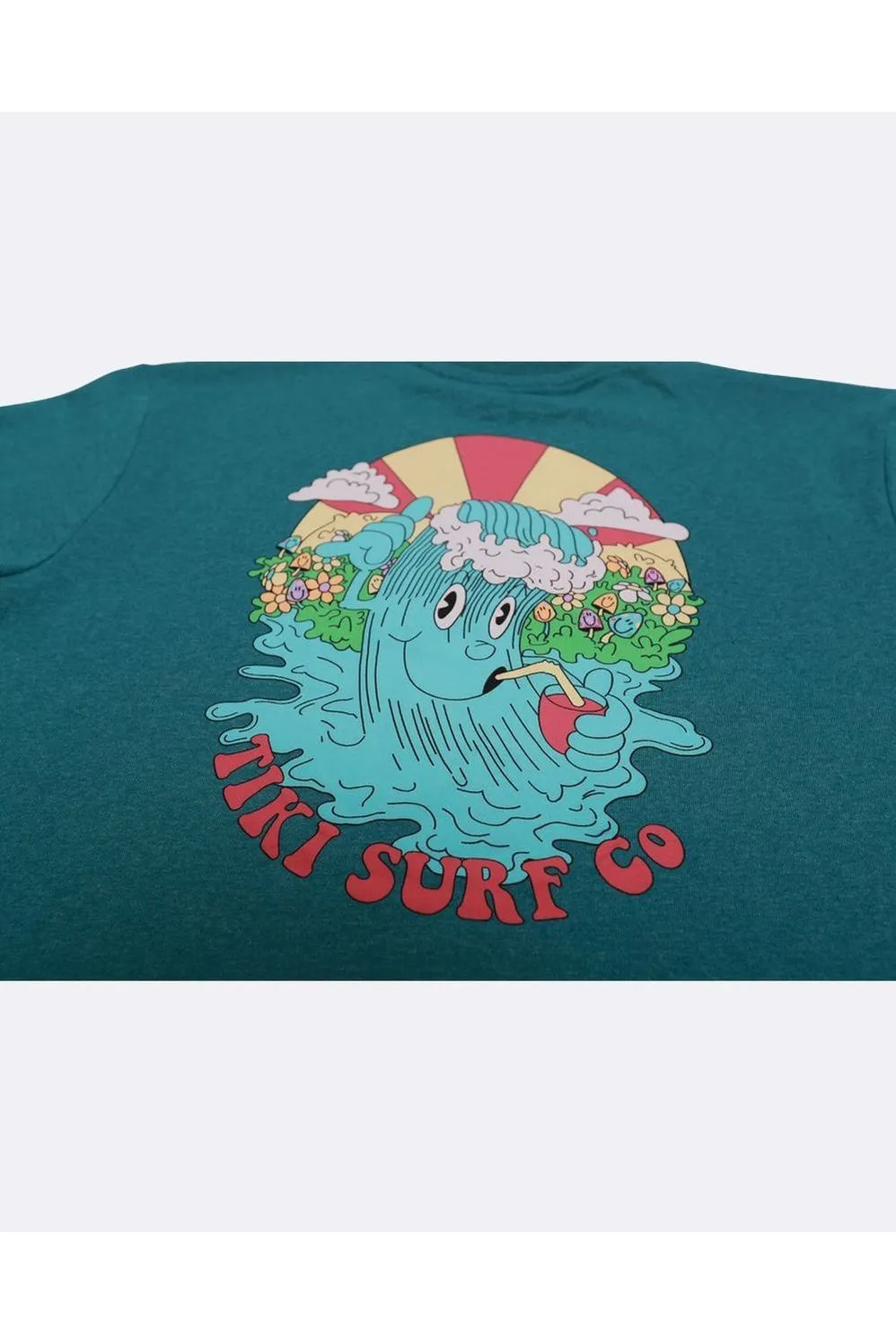 Tiki Party Wave Short Sleeve T-Shirt
