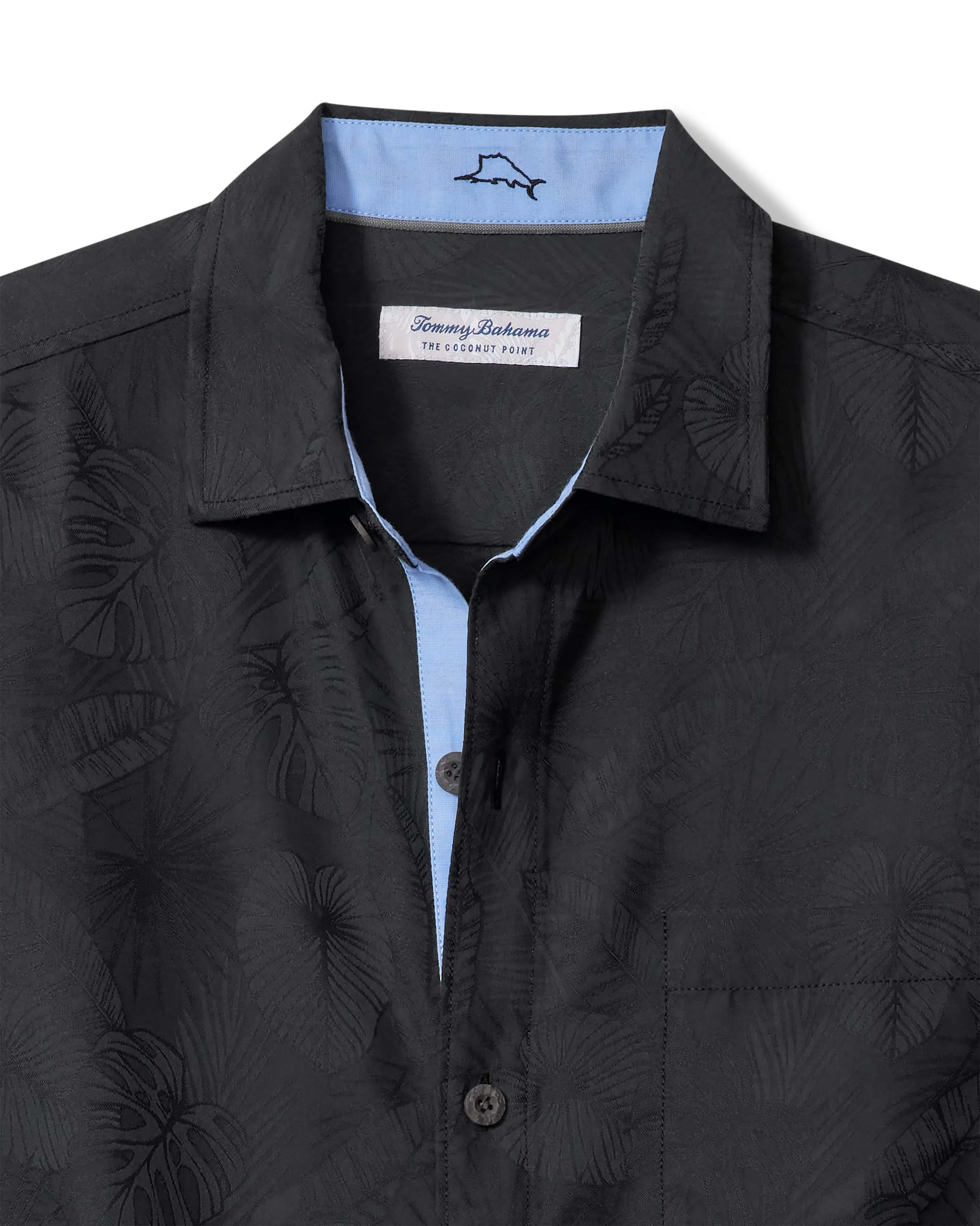 Tommy Bahama  Coconut Point Keep It Frondly IslandZone® Camp Shirt | Black