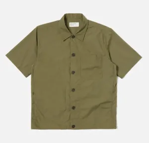 Universal Works - Tech Overshirt In Olive Recycled Poly Tech