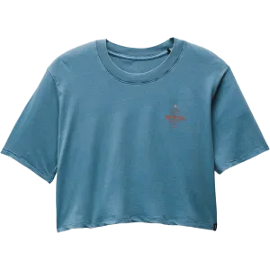 Women's Everyday Vintage-Washed Graphic Cropped Tee