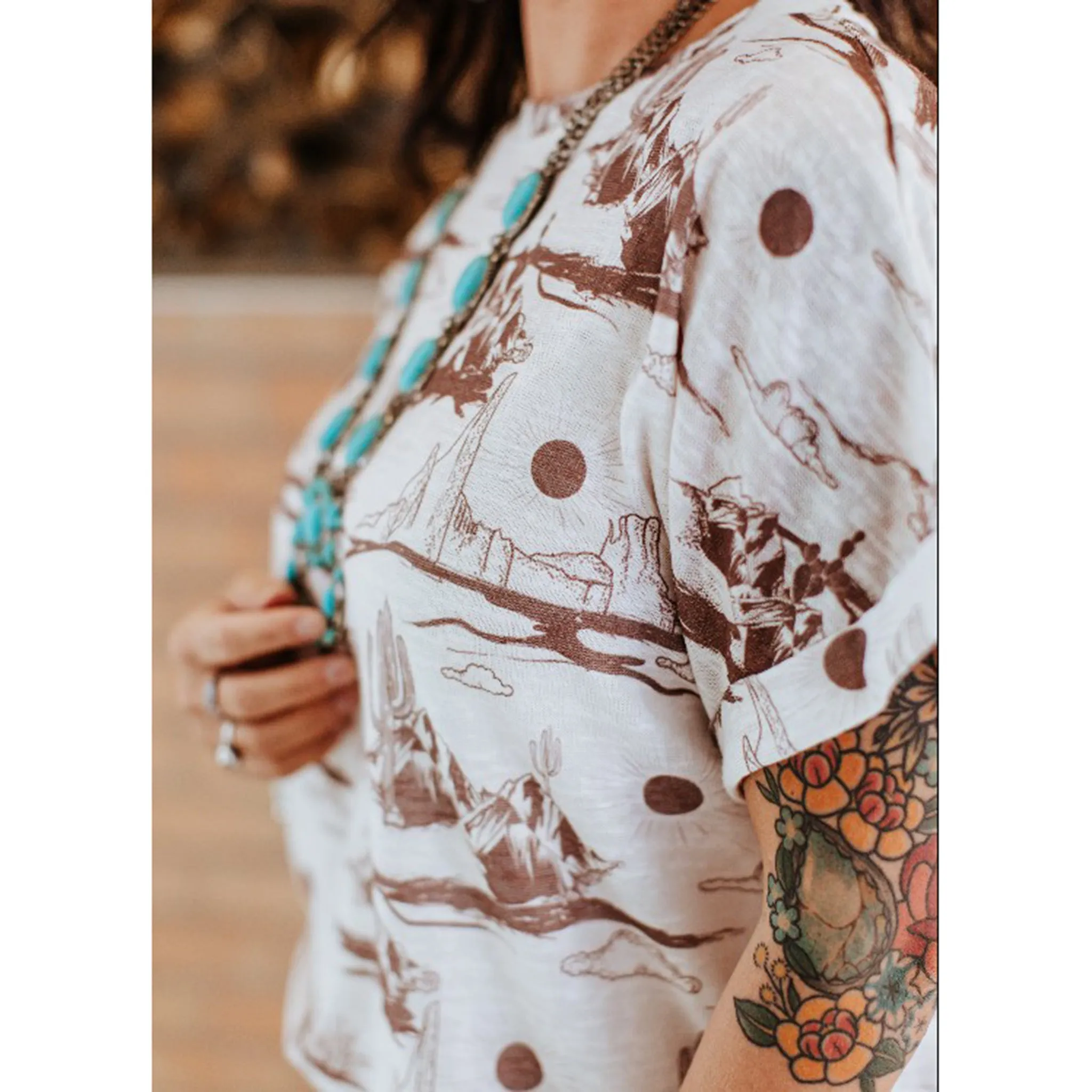 Women's Tan Desert Sand Tee