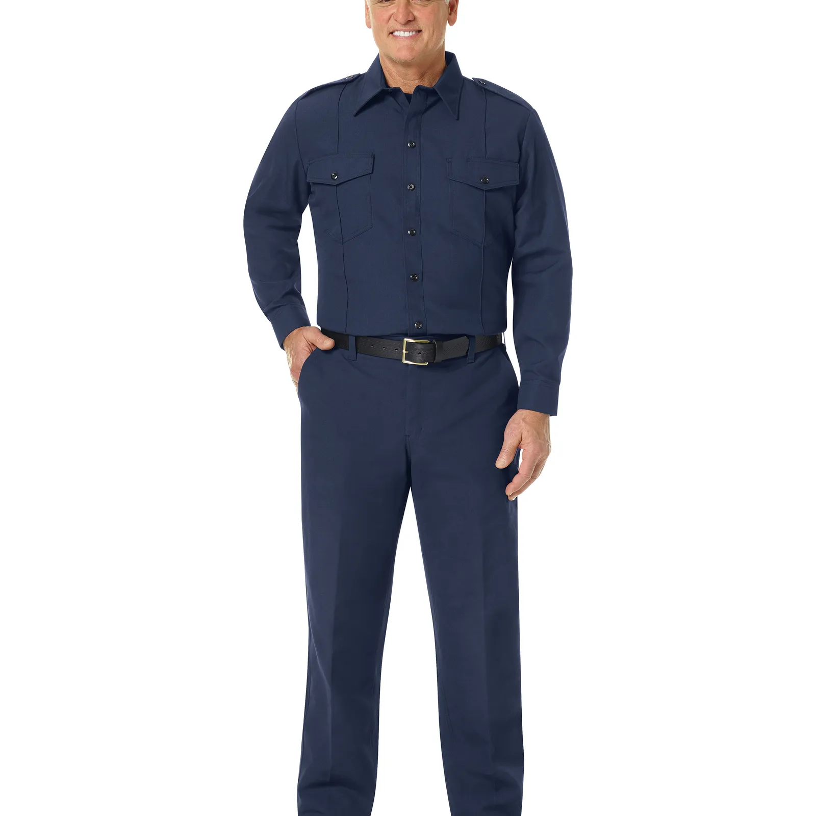 Workrite Men's Classic Long Sleeve Fire Chief Shirt FSC4