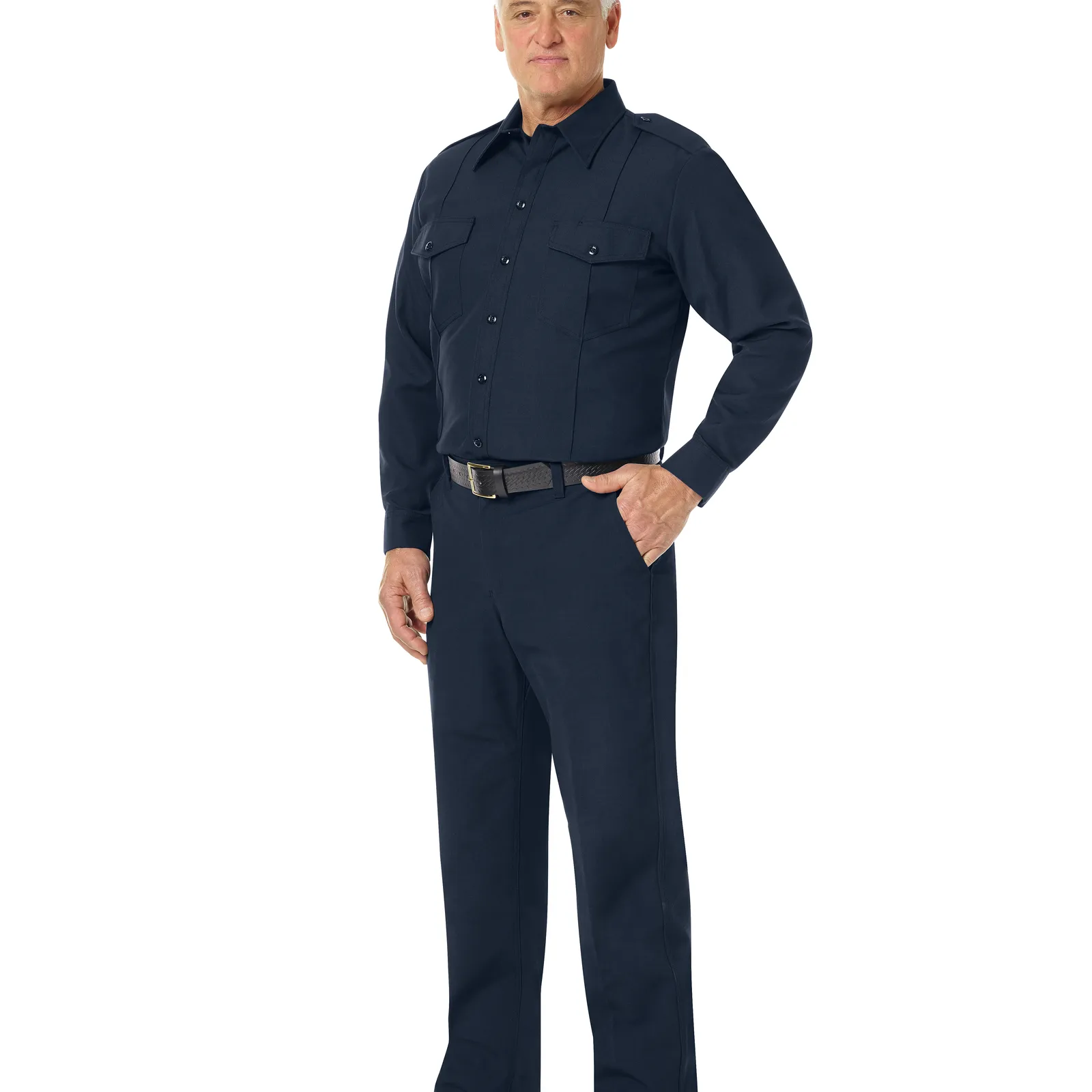 Workrite Men's Classic Long Sleeve Fire Chief Shirt FSC4