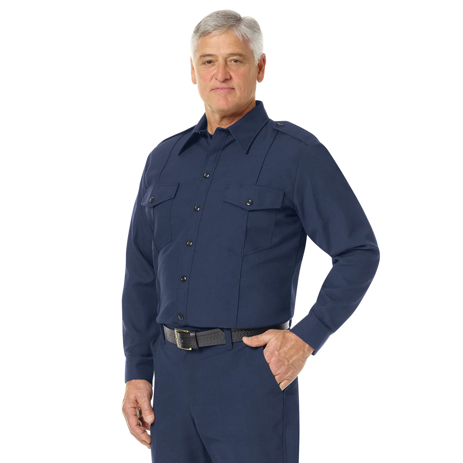 Workrite Men's Classic Long Sleeve Fire Chief Shirt FSC4