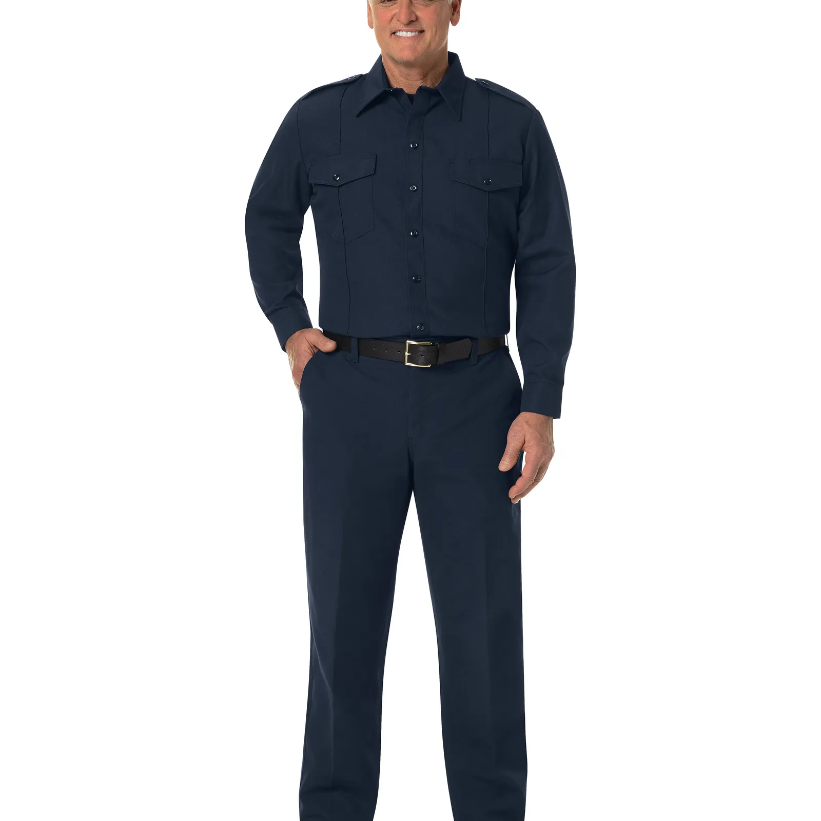 Workrite Men's Classic Long Sleeve Fire Chief Shirt FSC4