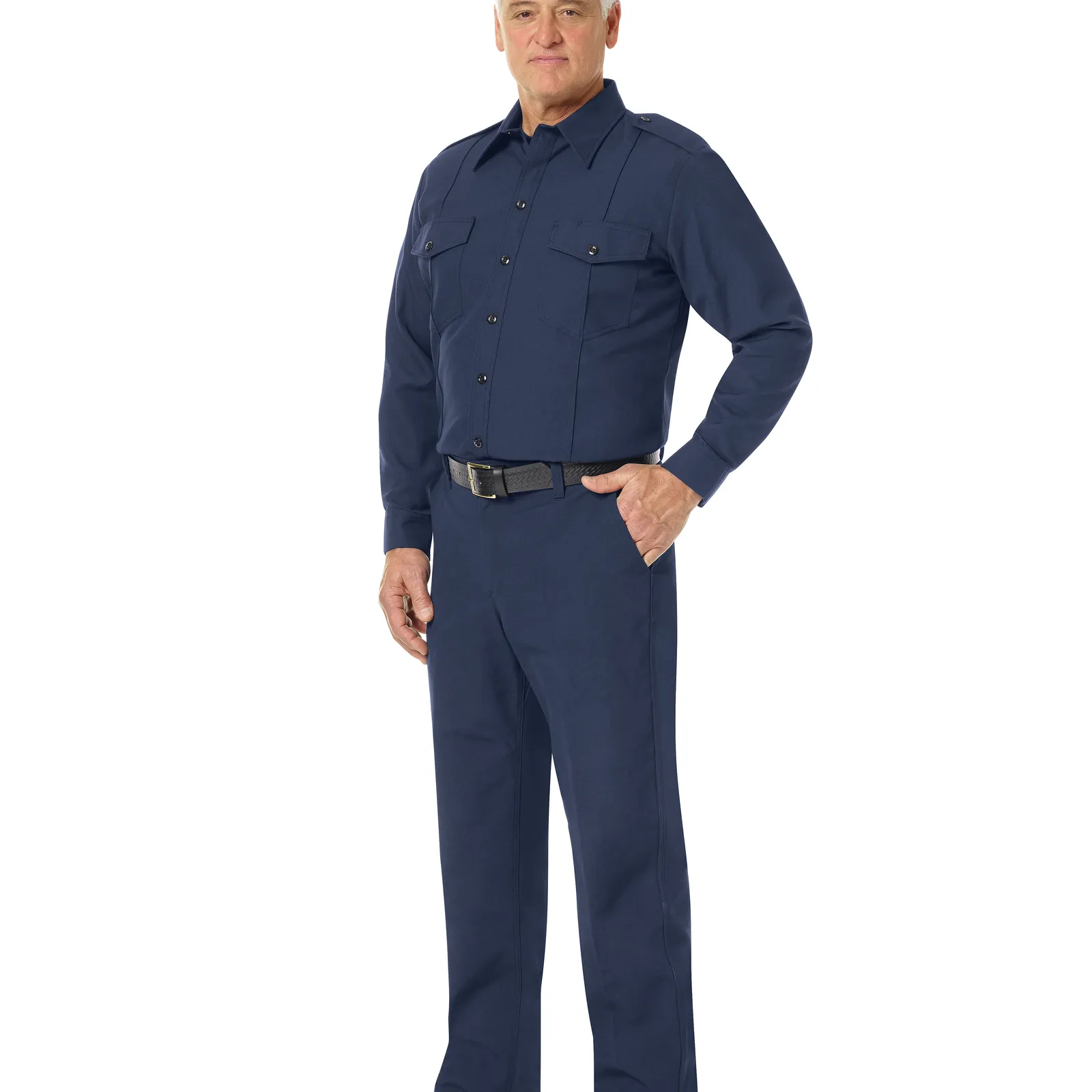Workrite Men's Classic Long Sleeve Fire Chief Shirt FSC4