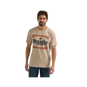 Wrangler Men's Western Graphic Tan Heather T Shirt