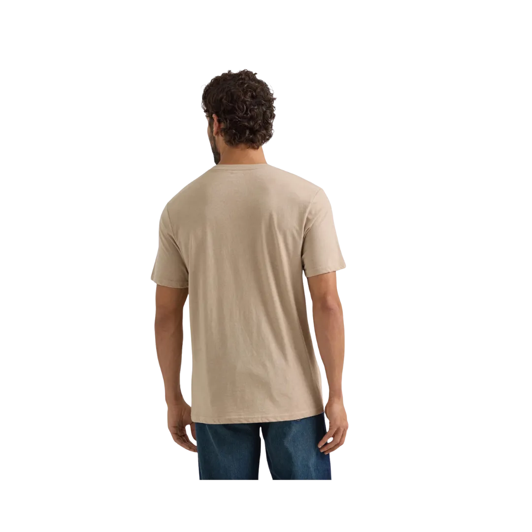 Wrangler Men's Western Graphic Tan Heather T Shirt